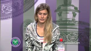 Eugenie Bouchard First Round Press Conference [upl. by Eiramanin]