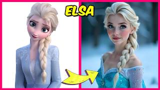 How FROZEN 1 amp 2 Movie Characters Look In Real Life  Guess The Voice Quiz  Favorite Foods amp More [upl. by Hinman982]