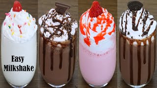 4 Easy Milkshake Recipe [upl. by Dwinnell10]