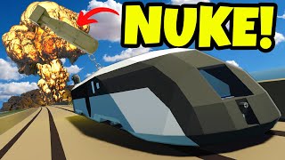 We Used a Rocket Train to Make a NUKE Fly in Stormworks Multiplayer [upl. by Dnama65]