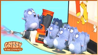 Umbrella Tactics  Grizzy amp the lemmings Clip  🐻🐹 Cartoon for Kids [upl. by Vernor725]