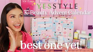 Unboxing the YesStyle 2024 KBeauty Advent Calendar ✨ 500 of KBeauty for 165 [upl. by Oilerua]