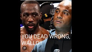 Wallo shares private text messages from terrencecrawford online about fighting jaronbootsennis [upl. by Kidd114]