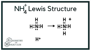 NH4 Lewis Structure Ammonium Ion [upl. by Cristin]