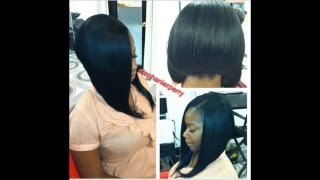 Celebrity Style SewIn Weave Extension bob cuts [upl. by Imeon]