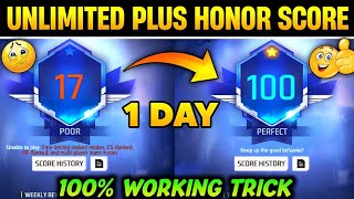 HONOR SCORE INCREASE TRICK 😱  HONOR SCORE KAISE BADHAYE  HOW TO INCREASE HONOR SCORE IN FREE FIRE [upl. by Enutrof]