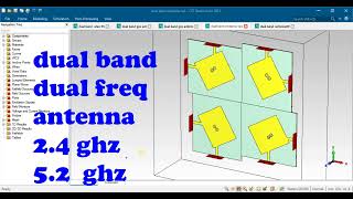 dualport MIMO filtennabased DMS with high isolation for Cband and Xband in cst [upl. by Fern]