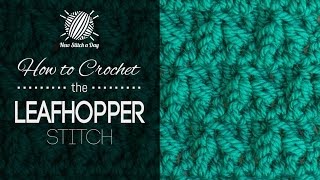 How to Crochet the Leafhopper Stitch [upl. by Eskill]