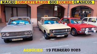 ✅Macro concentración 600 coches clásicos en Arbucies 19223 Cars and coffee Voitures classiques [upl. by Gladi131]