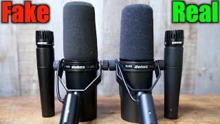 Fake Vs Real Shure Sm7b amp Sm57 Comparison [upl. by Weidman]