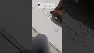 bro this is Red criminal drawing  I draw your comment chick this video fast  fast [upl. by Zea56]