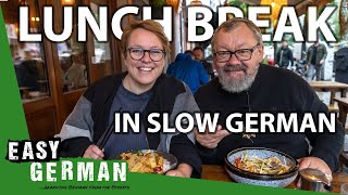 Our Lunch Break in Slow German  Super Easy German 265 [upl. by Yllib]