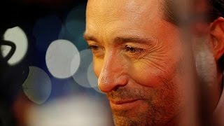 Hugh Jackman graces the Berlinale red carpet for the Logan premiere [upl. by Nauquf]