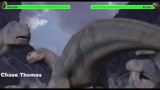 Aladar vs Kron with healthbars [upl. by Tingley]