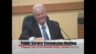 Montana Public Service Commission Hearings Mountain Water recorded September 27 2011 [upl. by Atinav586]