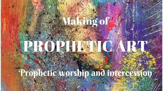 Prophetic art  Prophetic Worship And Intercession  making of time lapse art tutorial [upl. by Ahsimek]