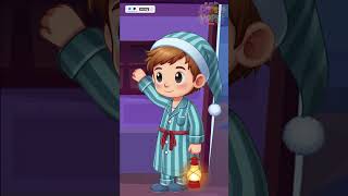 Wee Willie Winkie  Kids amp Nursery Rhymes  Sing Along Song  Animated shortsfeed shortsviral [upl. by Kinna]