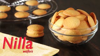 Homemade Nilla Wafers Recipe  Vanilla Wafers  How Tasty Channel [upl. by Hillyer]