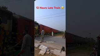 Massively 12 Hours Late Running Khyber Mail Train Departure Jhelum train shortsviral railway [upl. by Anaek]