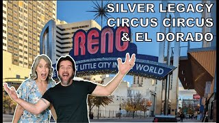 Reno Silver Legacy Circus Circus El Dorado Caesers Casino Resort Reno NV renonv silverlegacy [upl. by Enilecram]