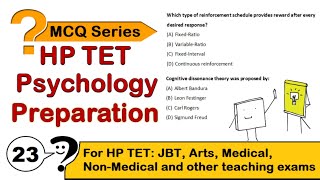 Psychology Most Important Questions for HP TET  HPTET Preparation 2024  Adhyayan Kaksh [upl. by Lolande]