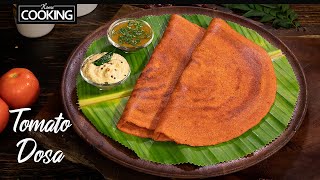 Tomato Dosa Recipe  Easy Breakfast Ideas  Crispy and Spicy Dosa Recipe  Quick Tiffin Recipes [upl. by Juley357]