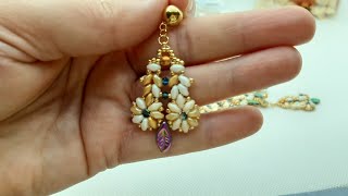 Diy video tutorial 🥰 ARINA orecchini earrings superduo [upl. by Daphne]