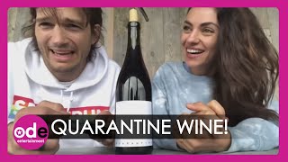 Mila Kunis And Ashton Kutcher Launch Quarantine Wine [upl. by Audwen838]