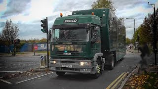 RARE London Metropolitan Police escorting UNMARKED Iveco TRUCK [upl. by Zolner838]