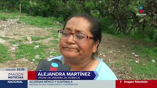 Habitantes de Ecatepec construyen presas con piedras para evitar inundaciones  Imagen Noticias Fin [upl. by Fontana445]