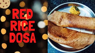 Crispy red rice dosa preparation🍽️ [upl. by Kcirrag164]