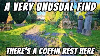 A UNIQUE FIND in this 13th CENTURY GRAVEYARD  COFFIN REST [upl. by Fania]