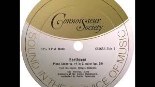 Beethovens Fourth Piano Concerto  MoravecTurnovskýVMO 1963 [upl. by Renaxela]