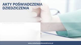 Notariusz akty notarialne sporządzanie poświadczeń Poznań Antkowiak Irena Kancelaria notarialna [upl. by Nywloc910]