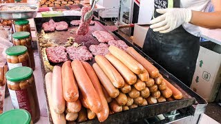 Italian quotSalamellequot and German Würstel Found On the Road in Turin Italy Street Food [upl. by Aicatan]