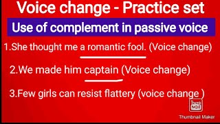 Voice change  Active to passive voice  Voice change for all classes  Voice change for class 12 [upl. by Juliet738]