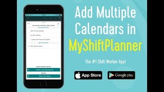 Adding Multiple Calendars in MyShiftPlanner App [upl. by Quirita]