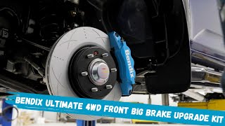 The NEW Bendix Ultimate 4WD Front Big Brake Upgrade Kit [upl. by Anett266]