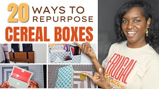 20 Ways to Reuse Cereal Boxes and Save Money [upl. by O'Callaghan]