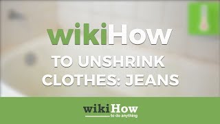 How to Unshrink Clothes Jeans [upl. by Ameg]