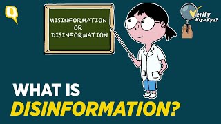 What is The Difference Between Disinformation and Misinformation  The Quint [upl. by Kaitlin]