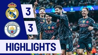 Real Madrid Vs Manchester City Thrilling Finish with Late Equalizer [upl. by Kristel]