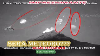 IMPRESIONANTE SERA UN METEORITOPopocatepetlVolcano Ovni UfosVolcán [upl. by Aciret]