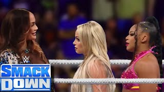 WWE  Nia Jax Vs Liv Morgan Vs Bianca Belair  Triple Threat Match  WWE July 12 2024 [upl. by Pen984]