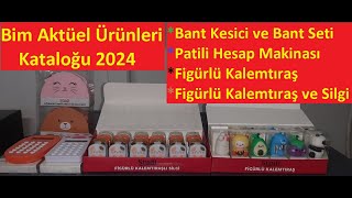 Bim aktüel Ürünleri Kataloğu 2024 Bant KesiciHesap MakinasıFigürlü Kalemtıraş Kırtasiye ürünleri [upl. by Lennahc]