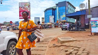 DEVELOPING CITY OF AFRICA GHANA ACCRA LAPAZ AFRICAN WALK VIDEOS [upl. by Raney]