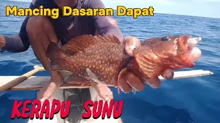 memancing dengan tehnik dasaran hasilnya berbagai jenis ikan karang ikanlautmemancing [upl. by Garmaise]