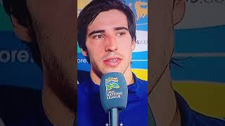 Sandro Tonali intervista postpartita ItaliaBelgio22 [upl. by Dennis419]