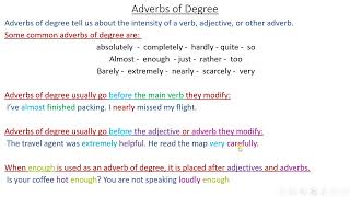 Adverbs of degree ثاني ثانوي Mega goal3 الوحده الثالثه [upl. by Lleznov]