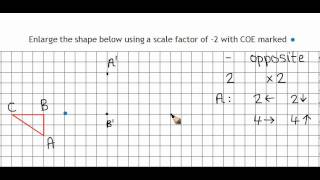 Enlargements with negative scale factors 2 [upl. by Bechler359]